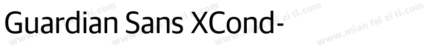 Guardian Sans XCond字体转换